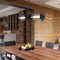 Westinghouse Pendant LED Dimmable 6.5W 2-Light Marlowe, Matte Black Clear Ribbed Glass 6118400 - alternate 4
